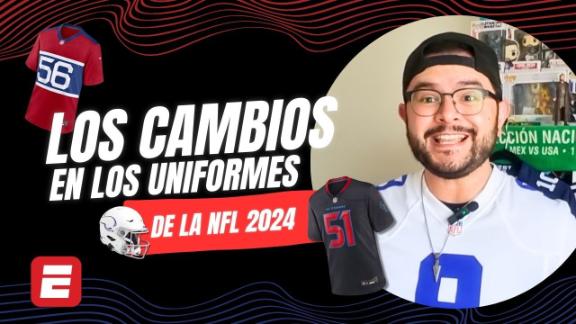 Increíbles cambios en los uniformes para la temporada 2024 de la NFL