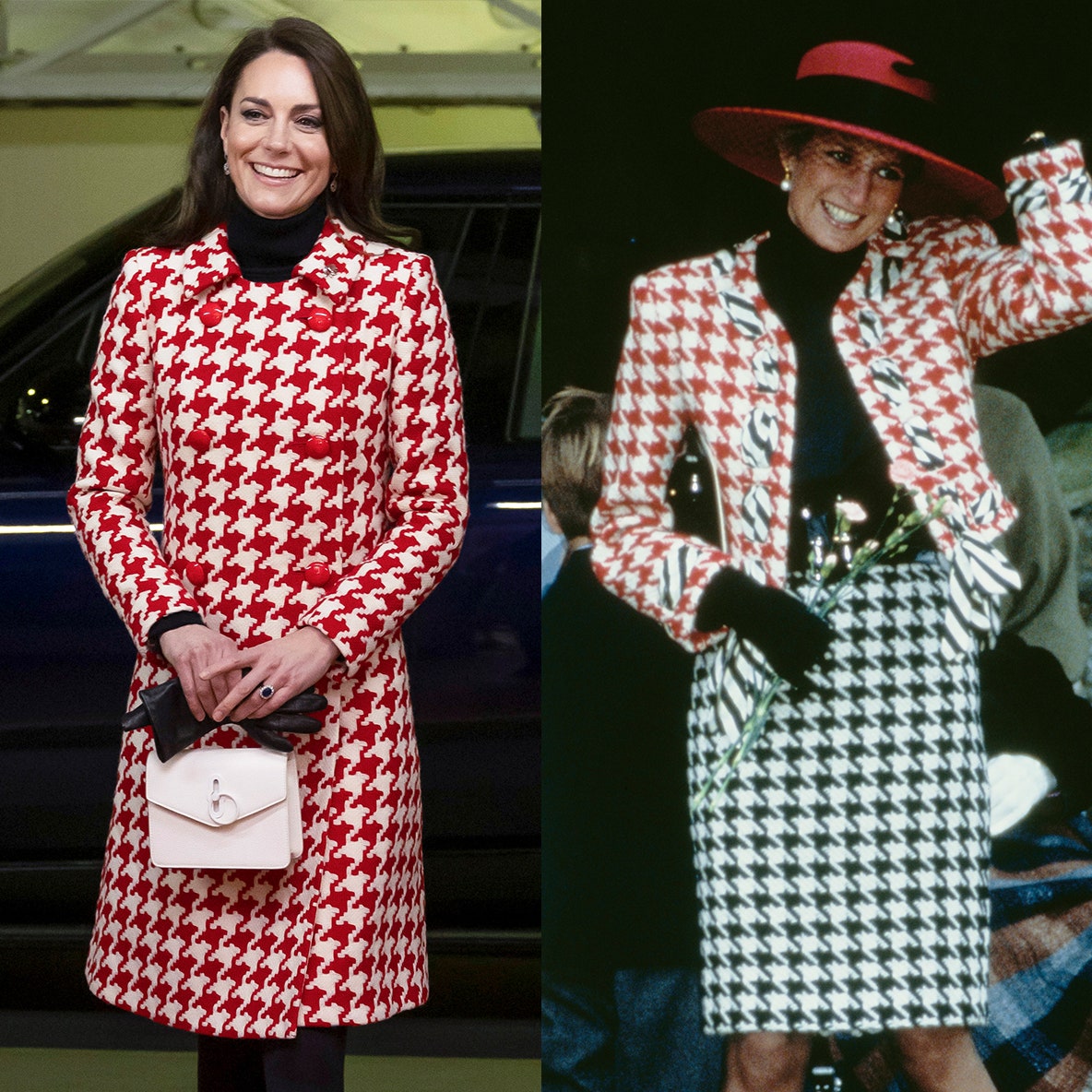 The Princess Of Wales’s Houndstooth Coat Is A Subtle Tribute To Princess Diana