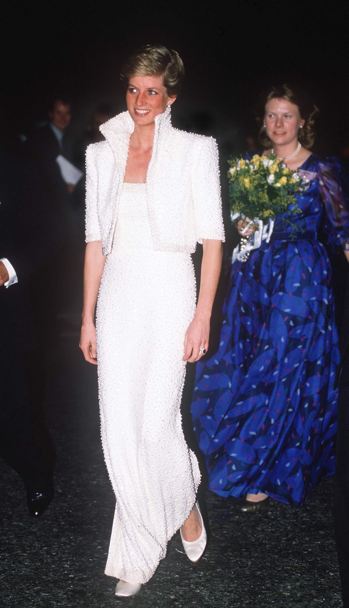 Princess Diana doing Elvischic her way at the British Fashion Awards.