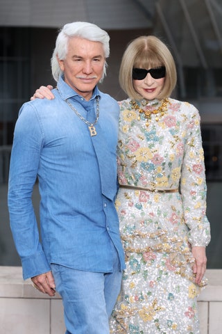 Image may contain Baz Luhrmann Anna Wintour Person Accessories Glasses Adult Jewelry Necklace Belt and Ring