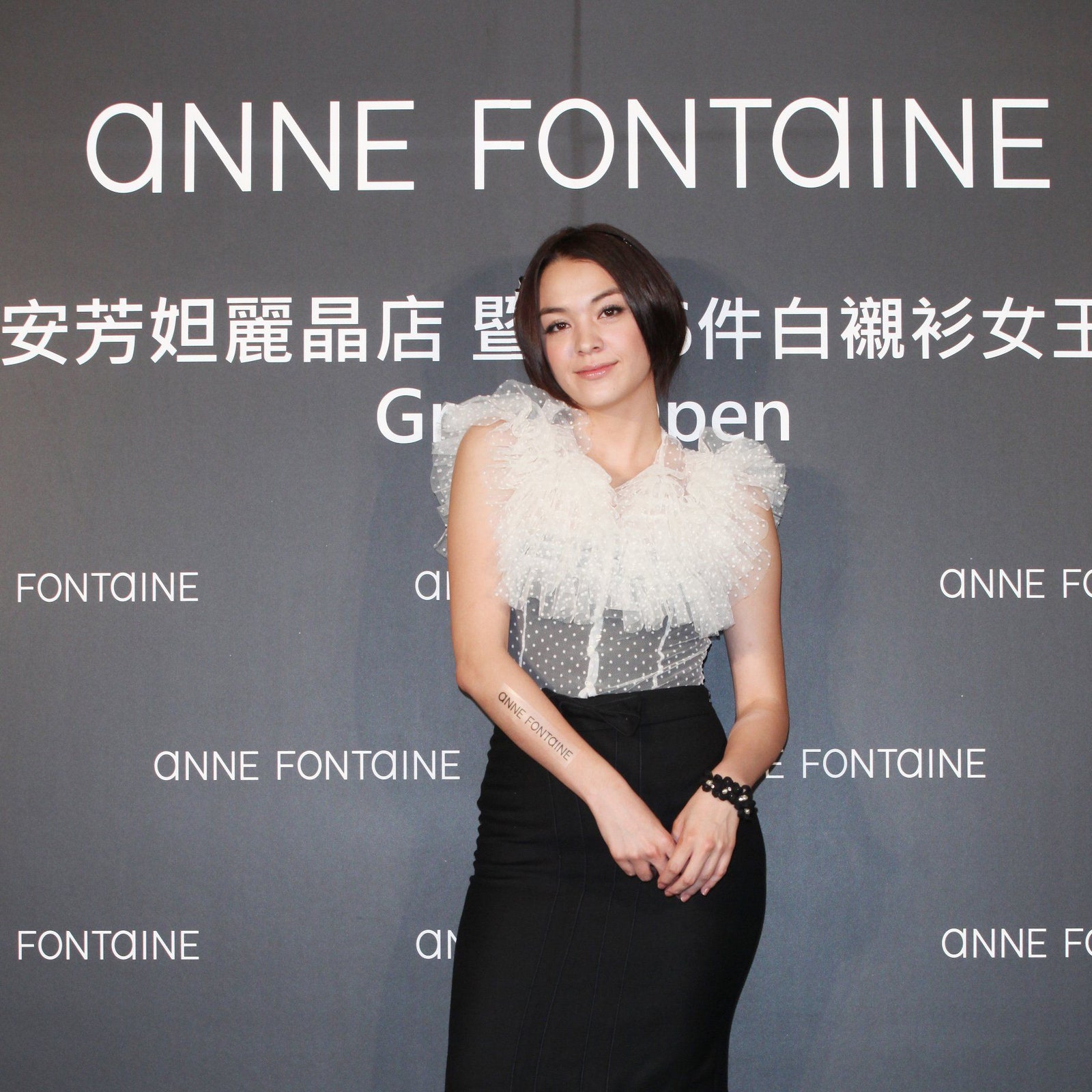 襯衫狂影后張榕容現身法國白襯衫女王Anne Fontaine安芳妲台灣第一間亞洲最大旗艦店開幕