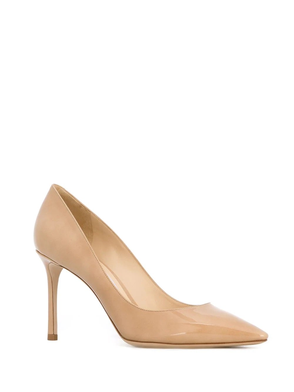 Jimmy Choo  nude Romy 85 patent leather pumps NT19520 推薦購入