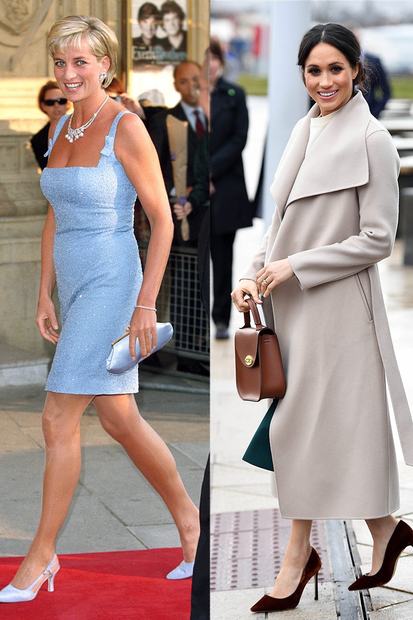 Image may contain Clothing Shoe Footwear High Heel Diana Princess of Wales Fashion and Meghan Duchess of Sussex