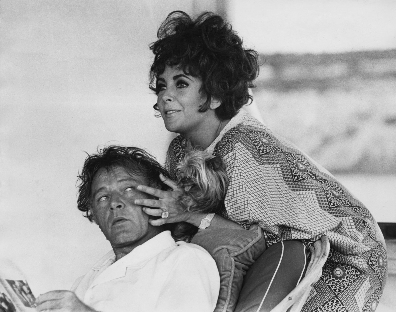 Image may contain Richard Burton Elizabeth Taylor Face Head Person Photography Portrait and Adult