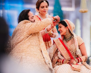 Image may contain Nita Ambani Adult Person and Wedding