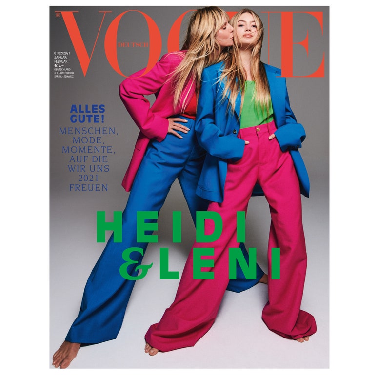 leni klum,  heidi klum, vogue, cover, model