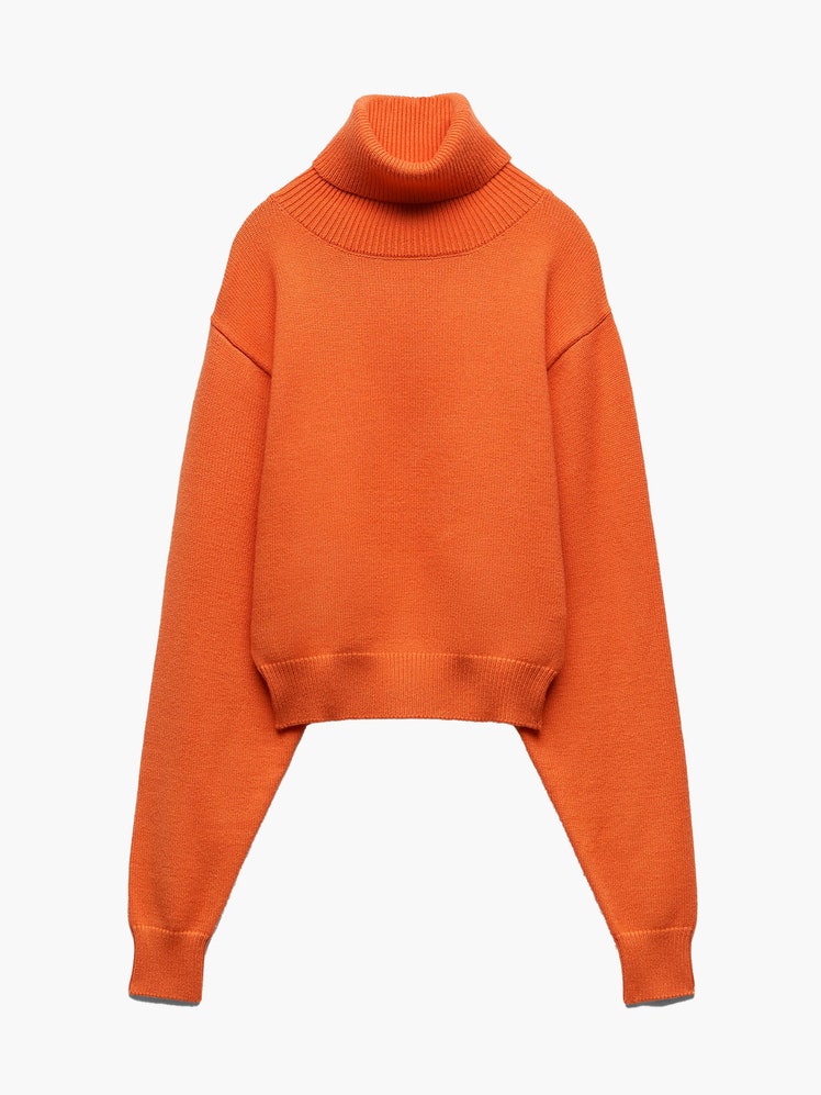 Modetrends Rollkragenpullover orange Zara