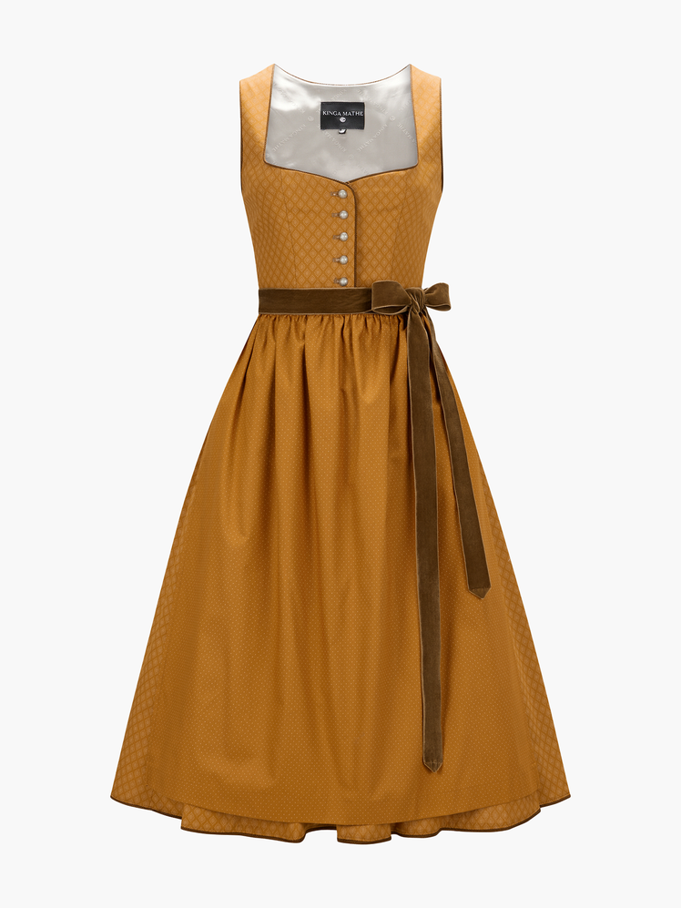 Dirndl kaufen orange braun Kinga Mathe