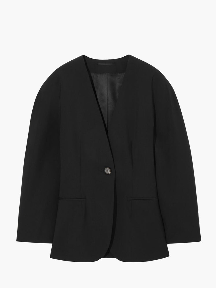 Herbst-Looks Wollblazer schwarz Cos