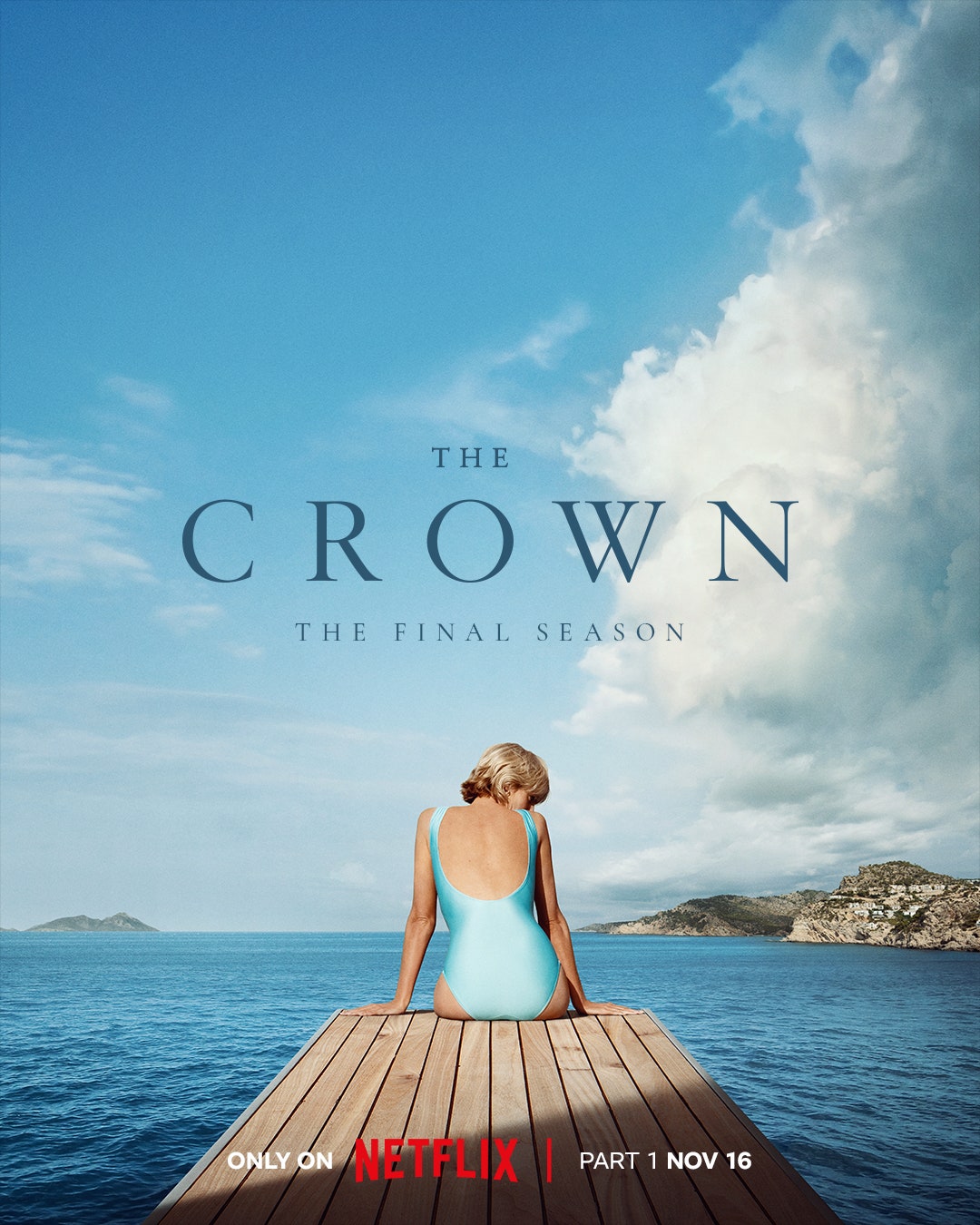 Elizabeth Debicki von quotThe Crownquot auf dem Poster für die finale Staffel der Serie.