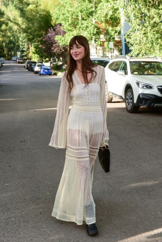 Dakota Johnson Kleid 70er