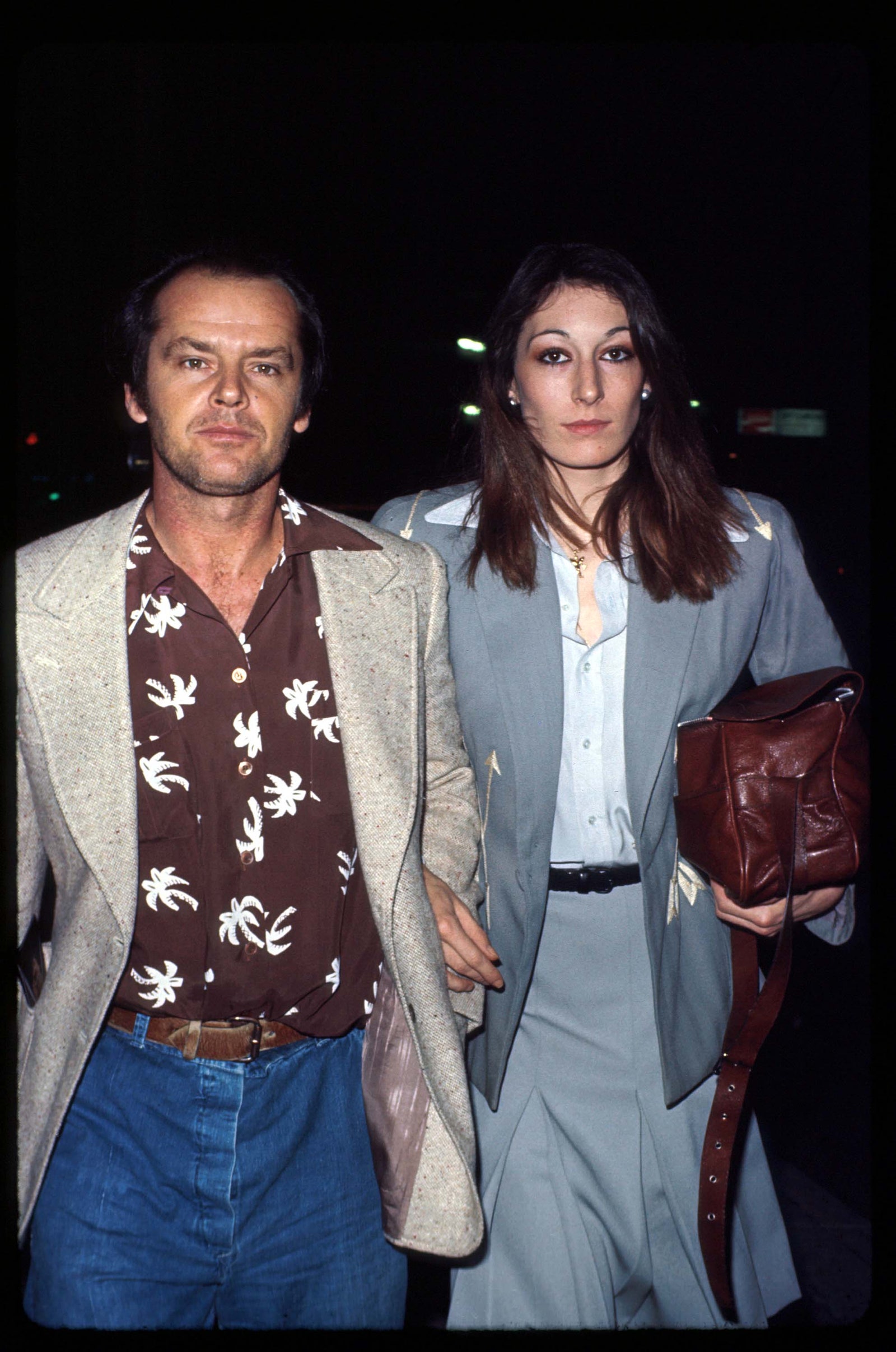 Image may contain Anjelica Huston Human Person Jack Nicholson Fashion Premiere and Home Decor