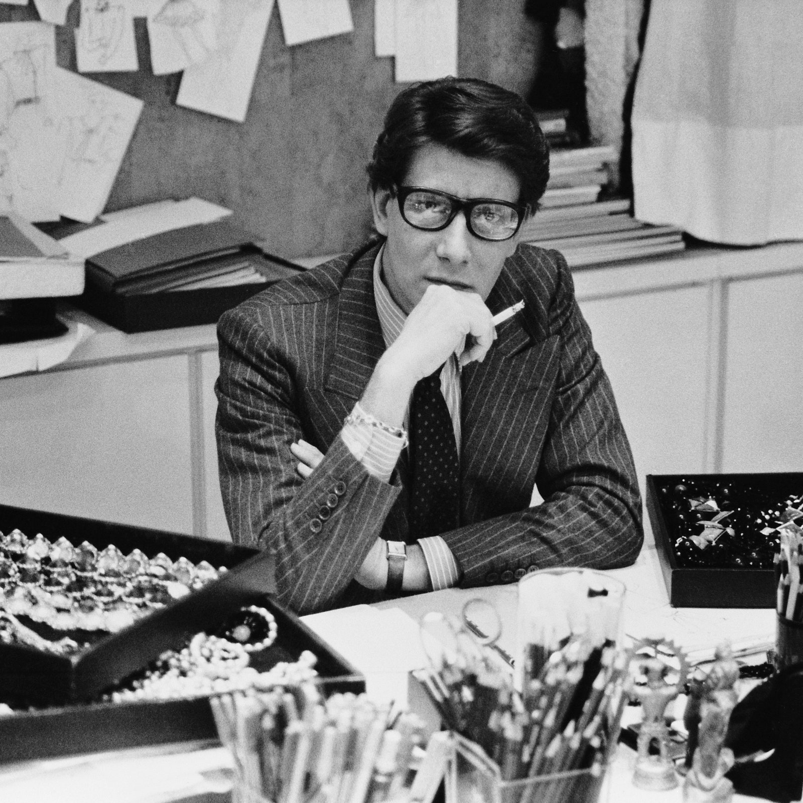 Yves Saint Laurent is being honored in Lyon, France