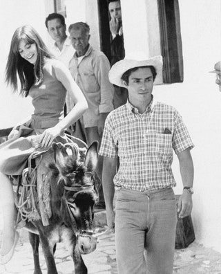 Françoise Hardy et Sami Frey en Grèce en 1965