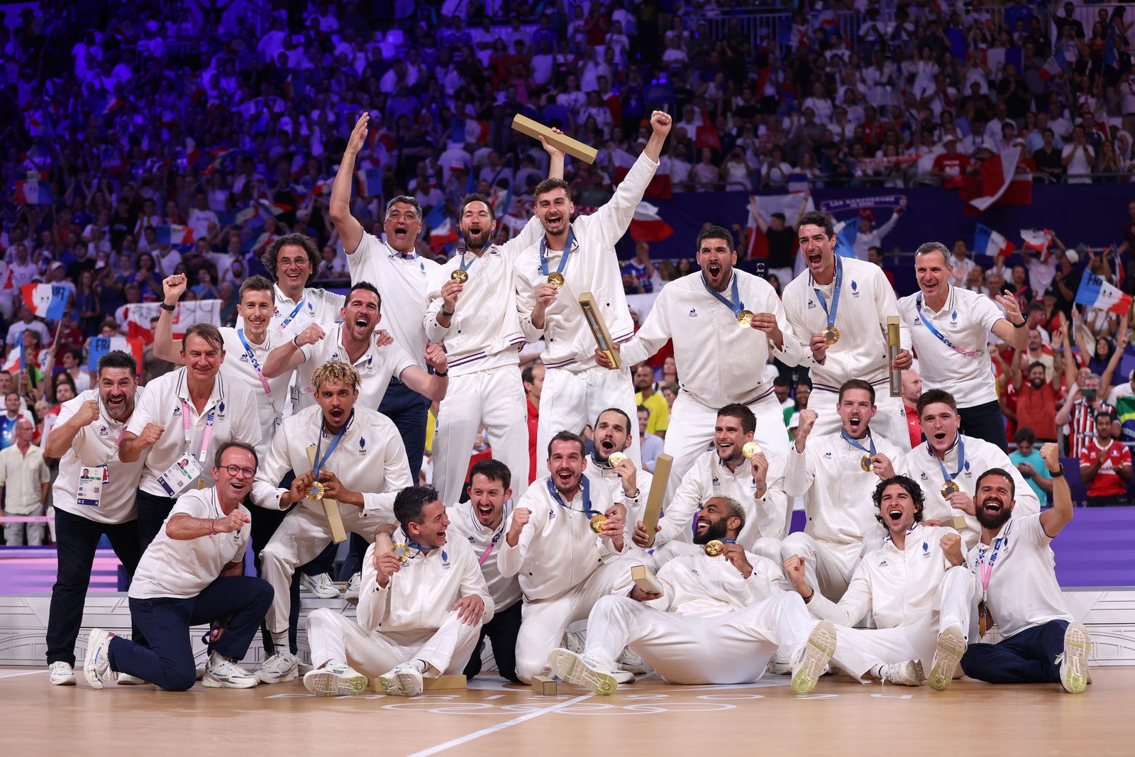 Les français deviennent champion olympique de volleyball