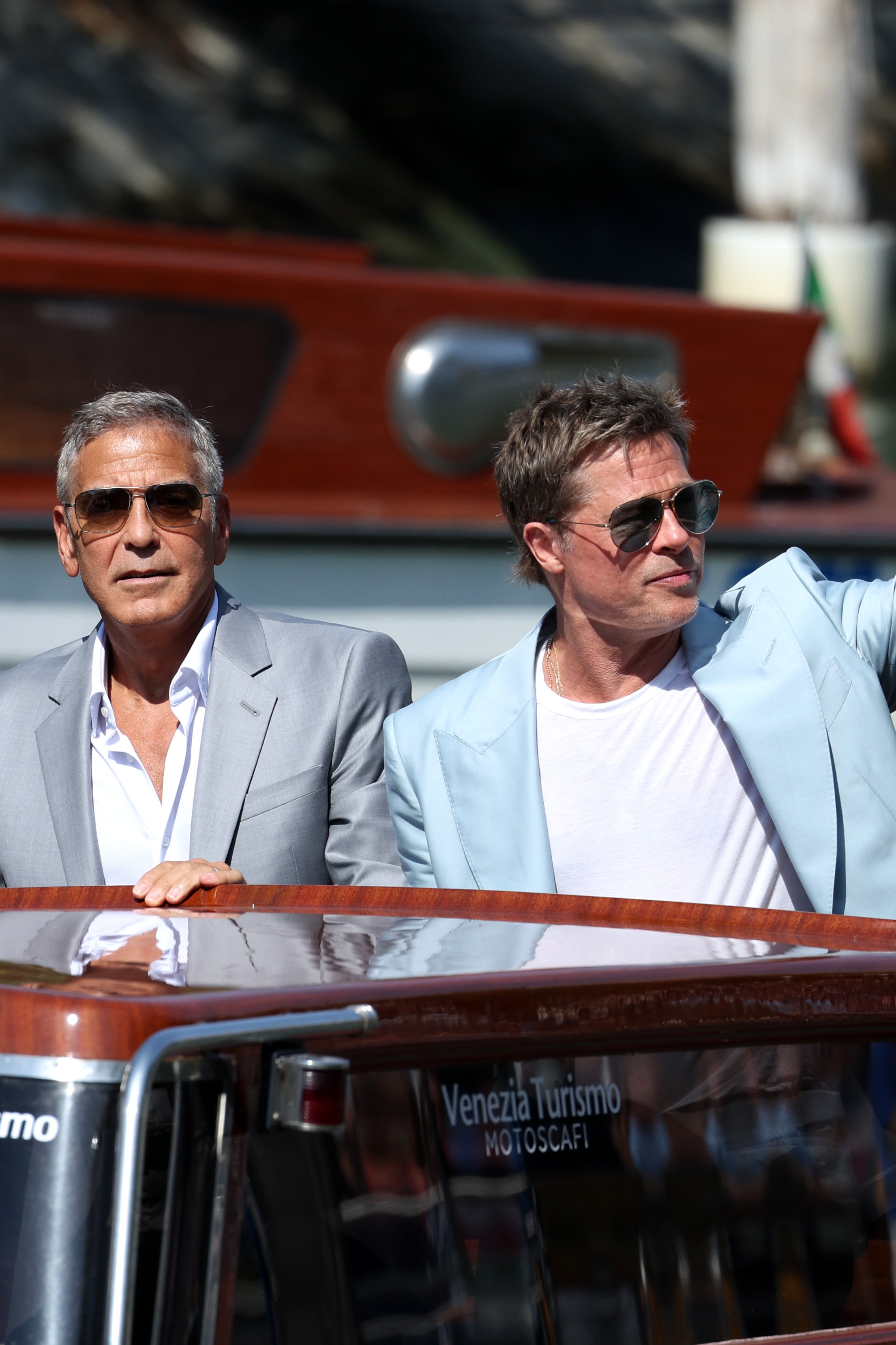 Brad Pitt et George Clooney plus complices que jamais à la Mostra de Venise