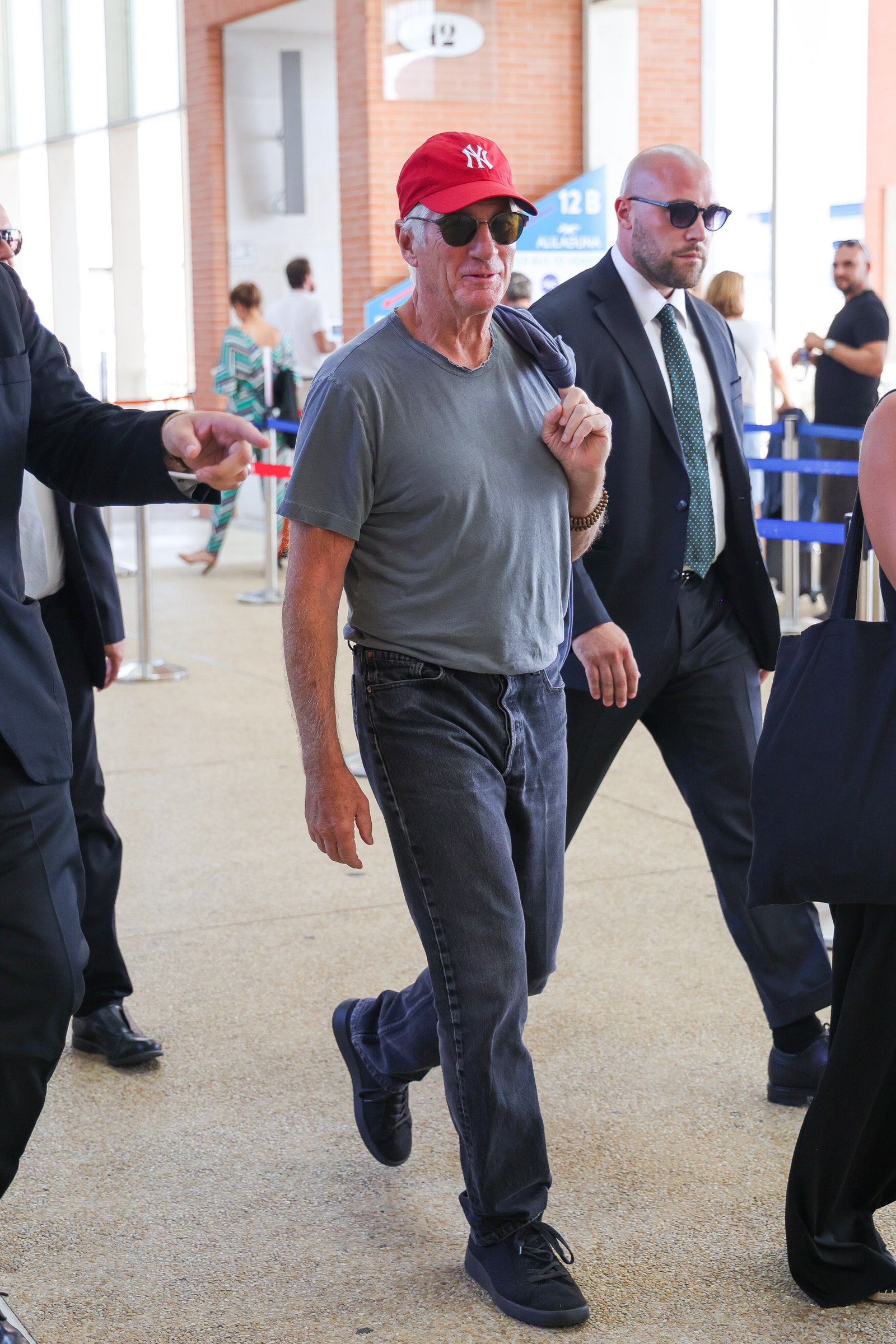 Richard Gere à l'aroport de Venise