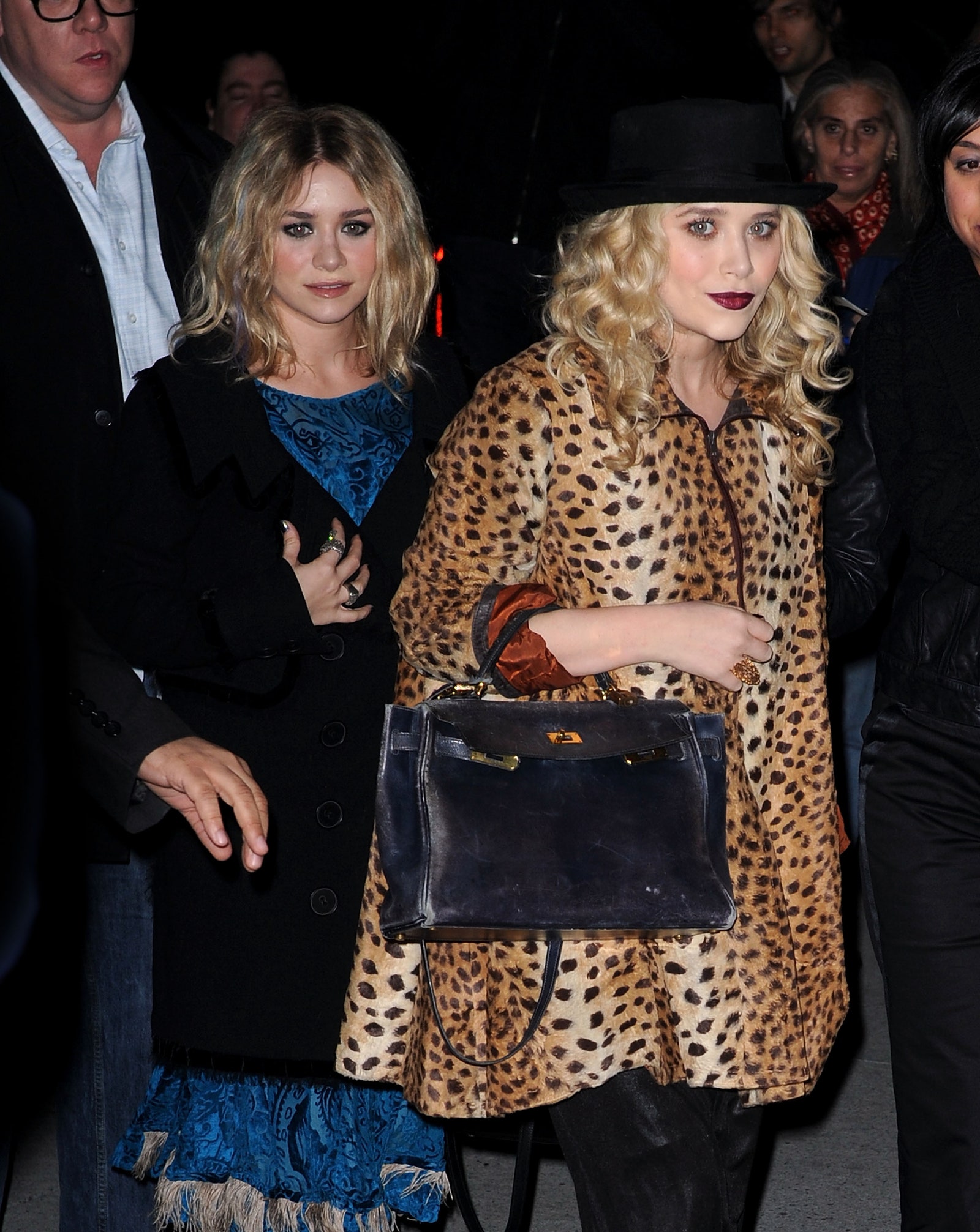 Ashley Olsen y MaryKate Olsen con bolso Hermès