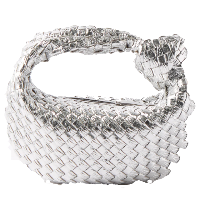 Bolsa color plata de Bottega Veneta