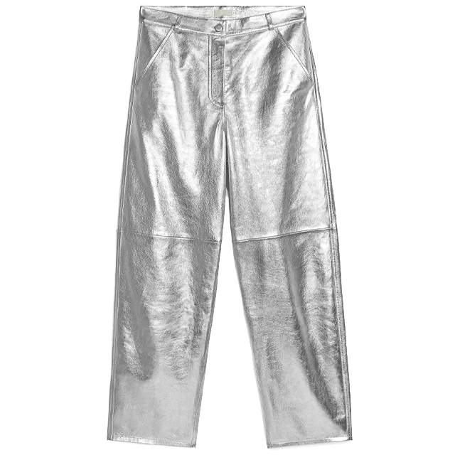 Pantalones plateados de Arket