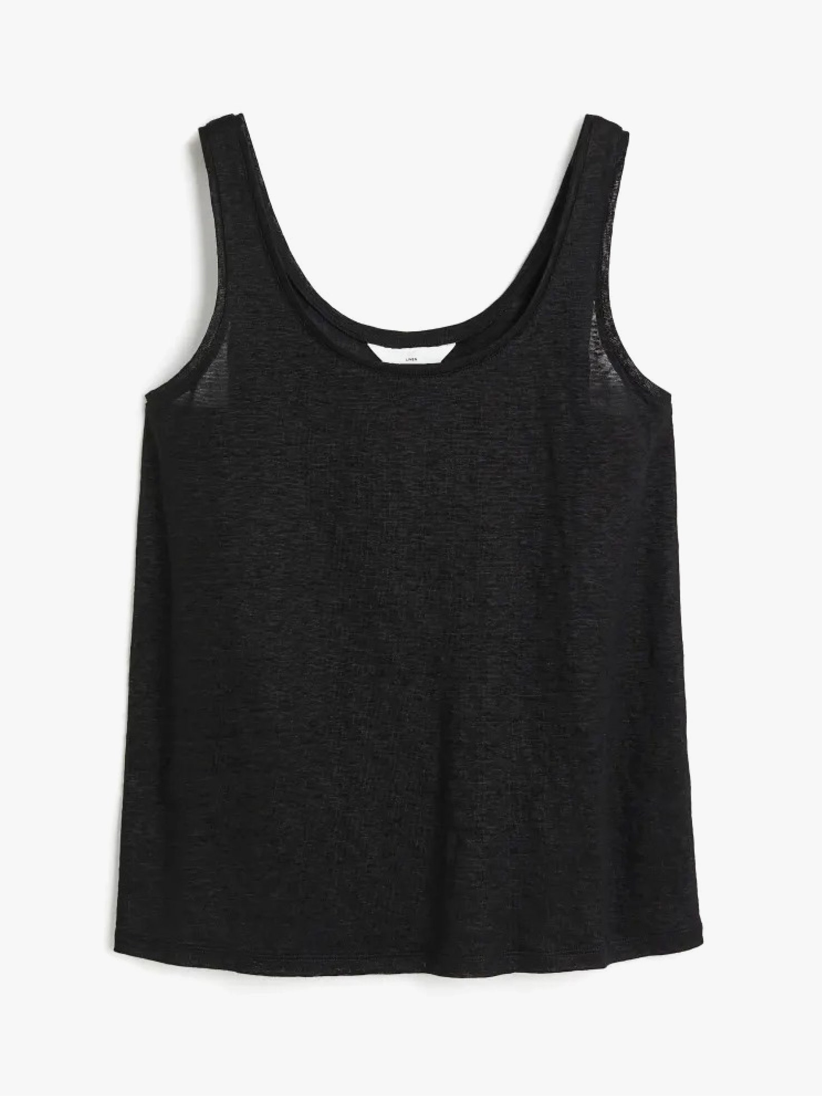 Blusa de lino negra de HM.