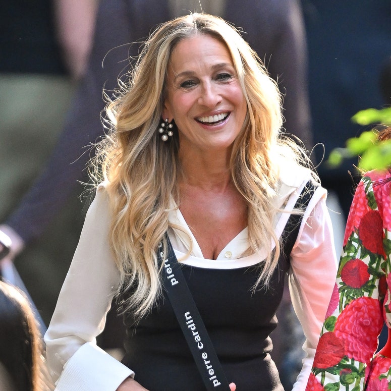 Sarah Jessica Parker en el set de And Just Like That 3.