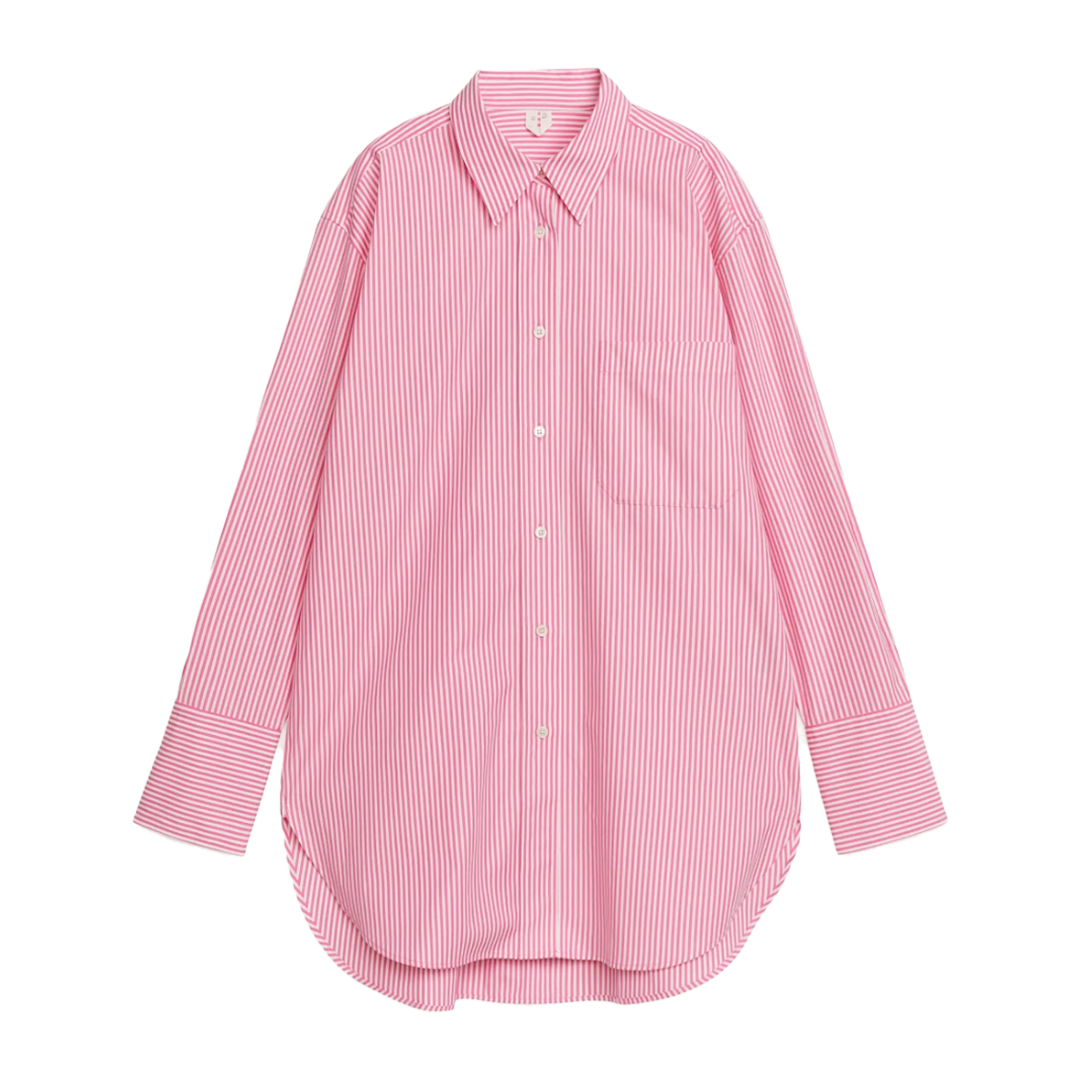 Camisa rosa de rayas de Arket