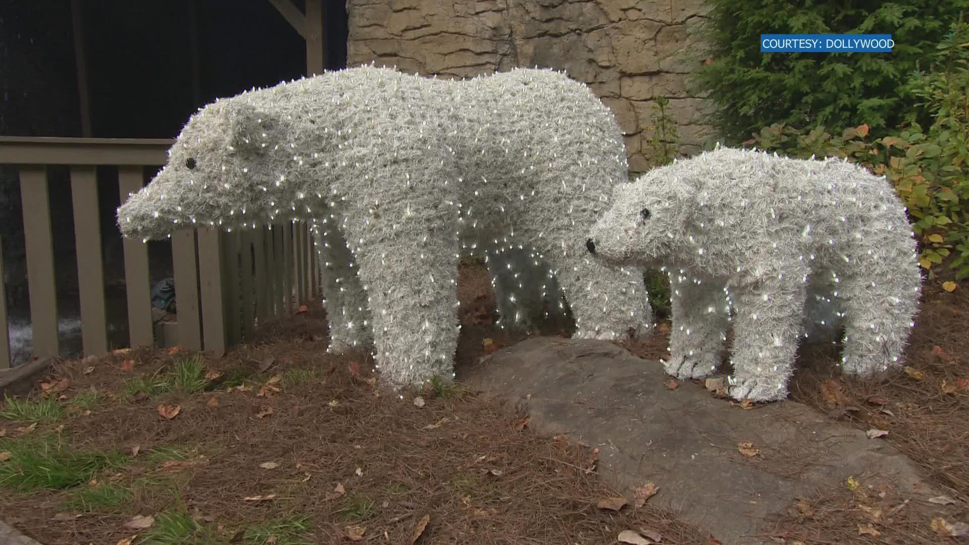 The annual event features over 6 million lights that include Glacier Ridge that'll have you looking for polar bears.