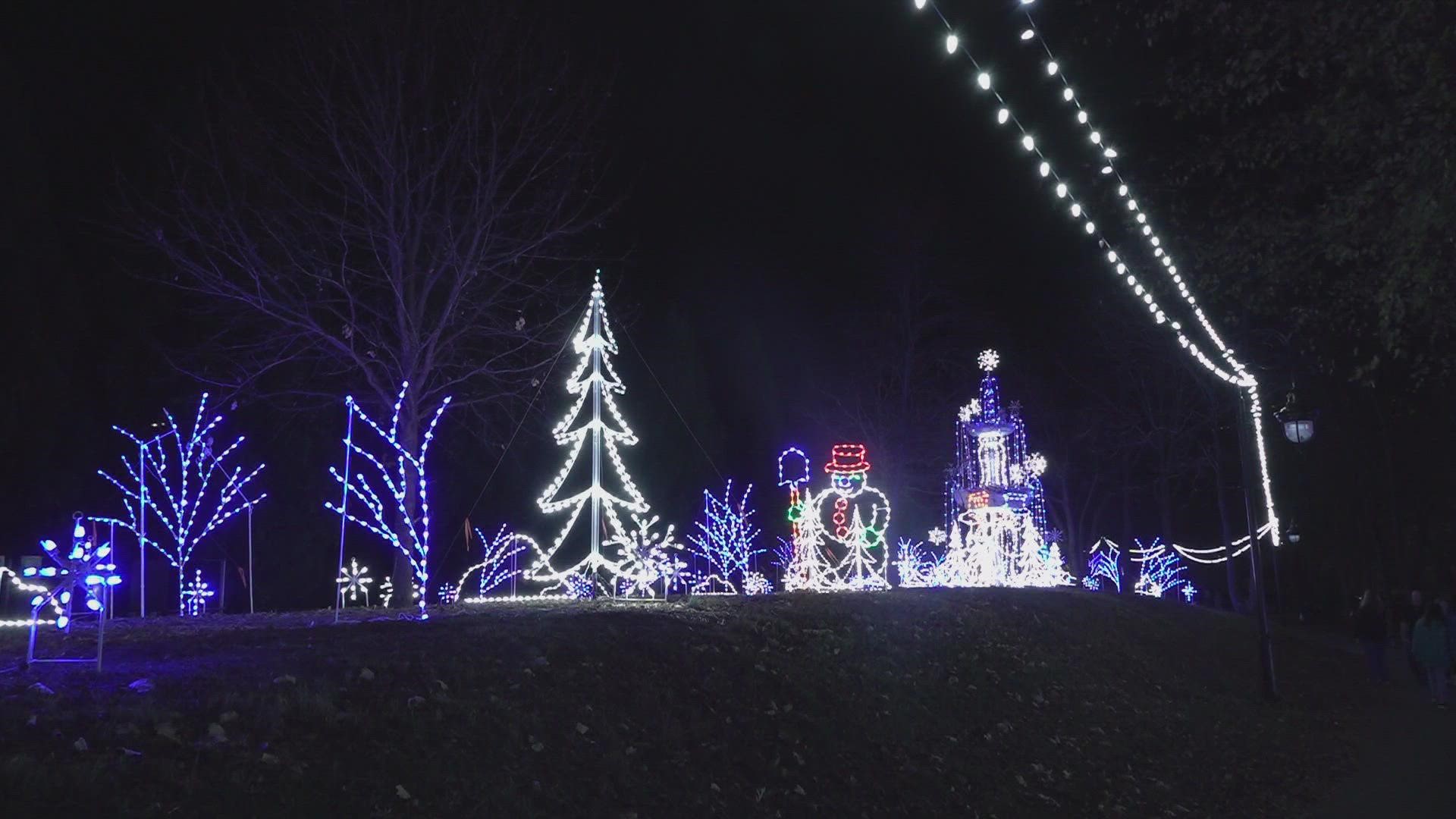 Winterfest features millions of lights. This year, there is a new nature-themed outdoor lights display.