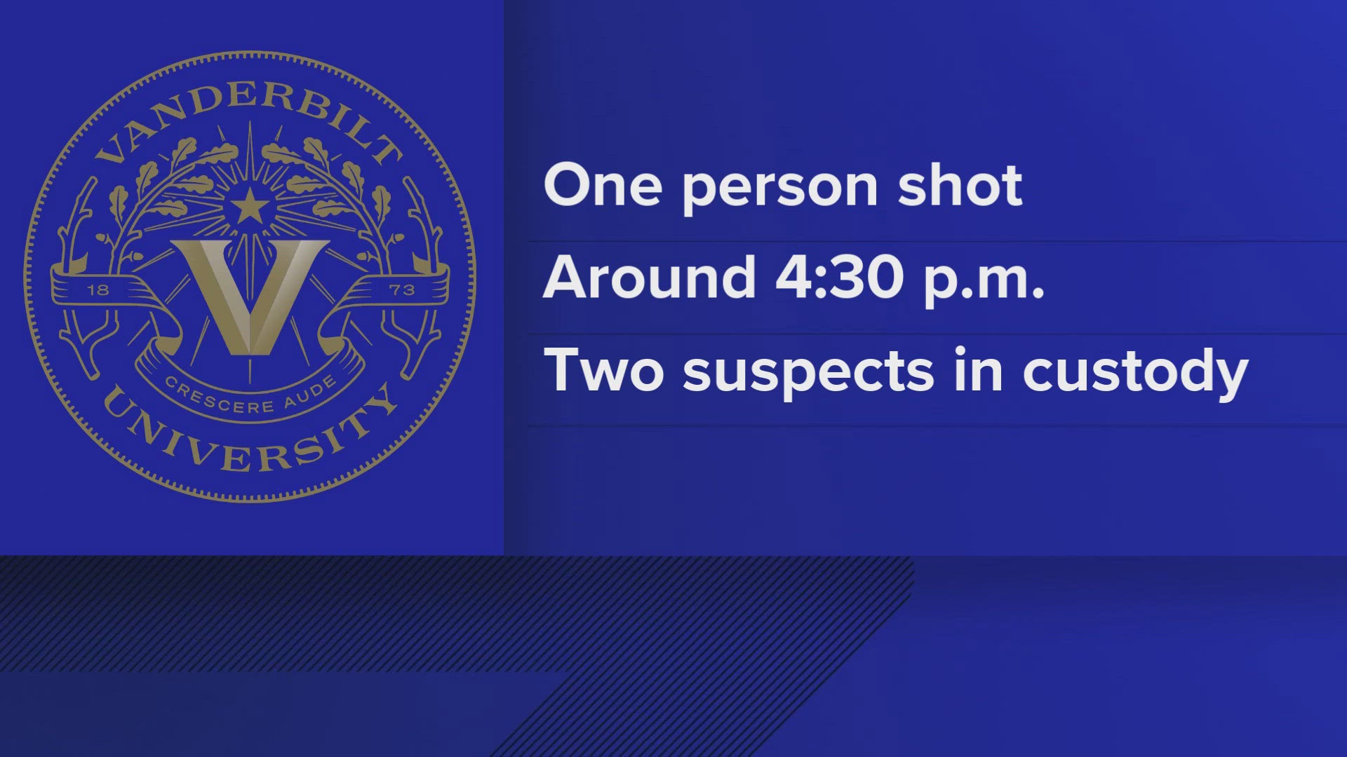 ​WSMV said Vanderbilt University Police issued a campus-wide alert that there had been a shooting.