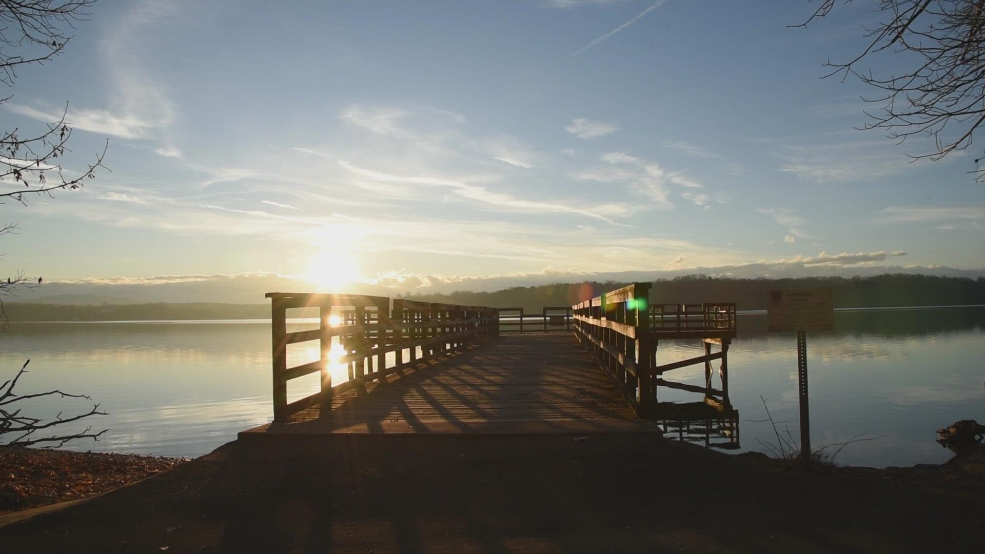 Ridge Top Trail is a just over 1.5-mile looped hike with views of Tellico Lake and the Great Smoky Mountains at its scenic overlook.