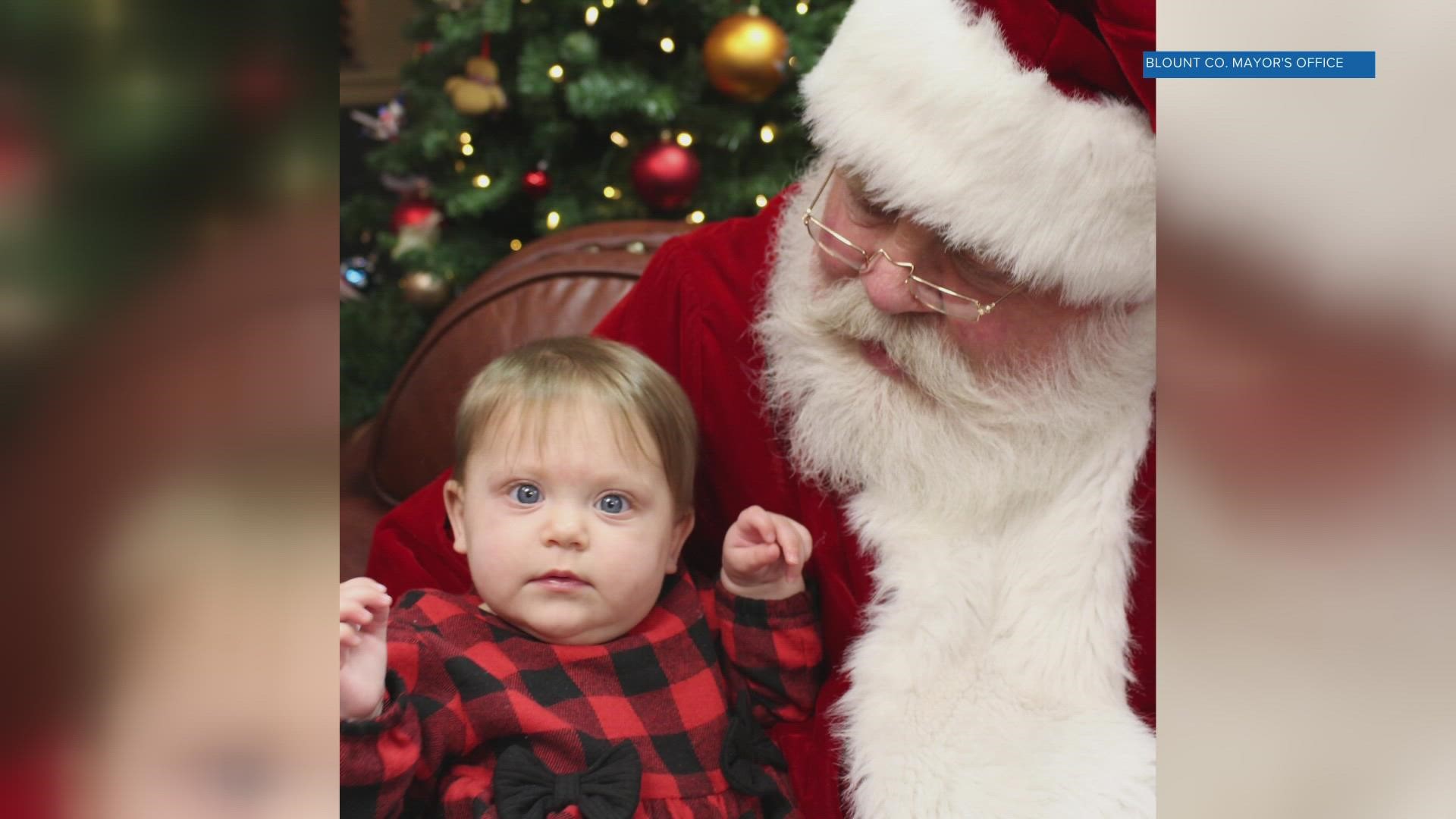 Blount County Mayor Ed Mitchell convinced Santa to come to town and take the time to spread holiday cheer!