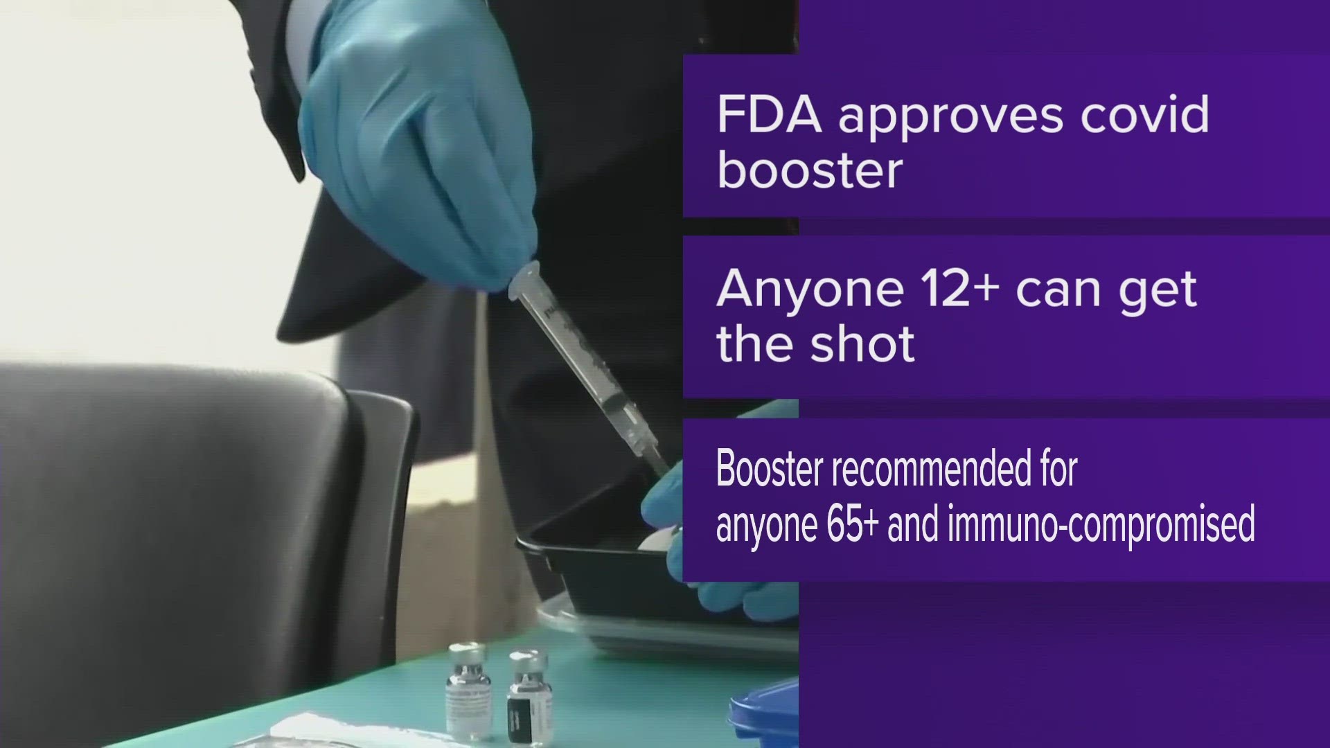 People 12 and older can get the shot. It is recommended for people 65 and older and those with health conditions to get the shot as well.