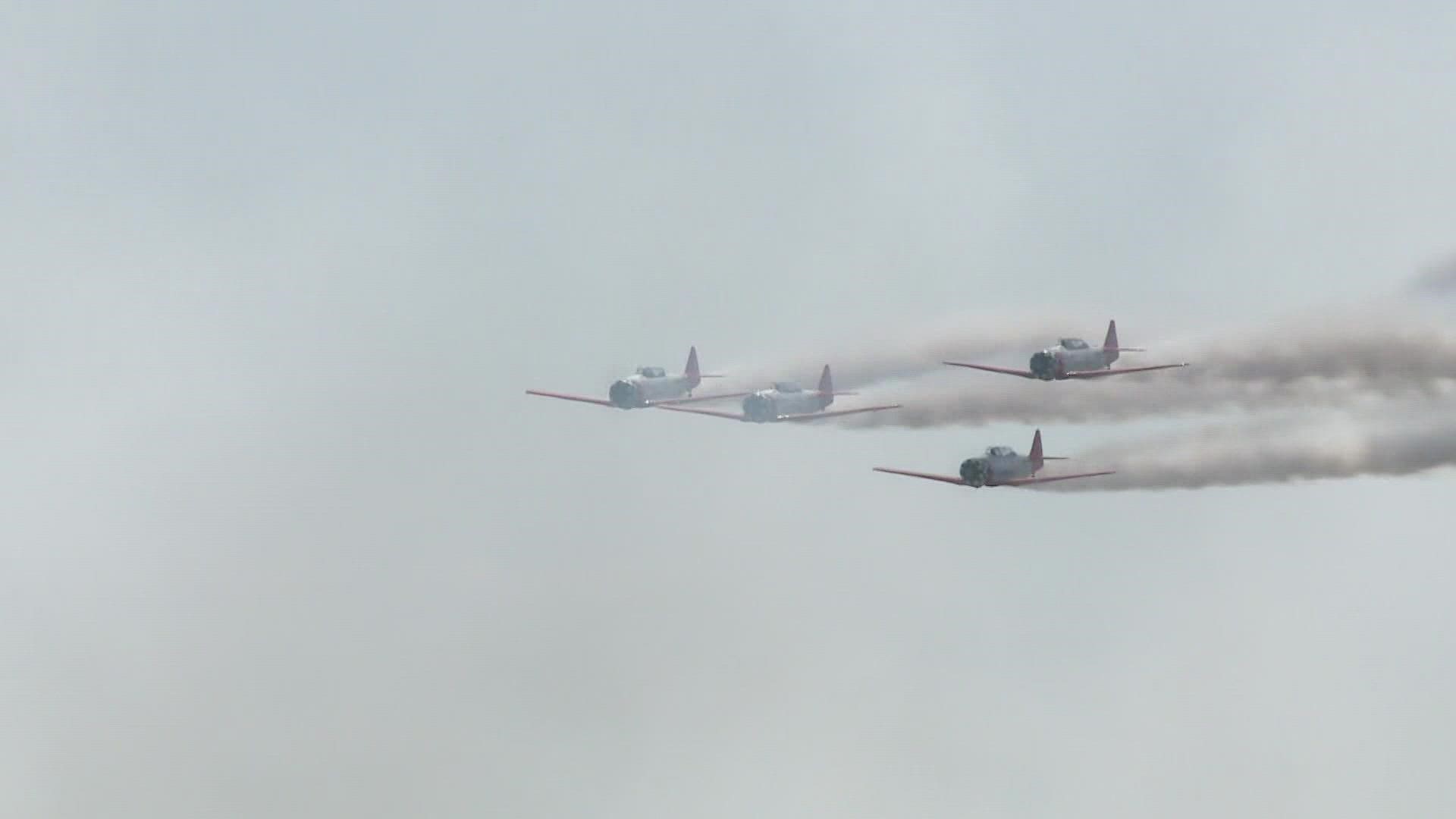 The air show is an opportunity for the community to get up close and personal with airplanes, while enjoying high-flying entertainment.