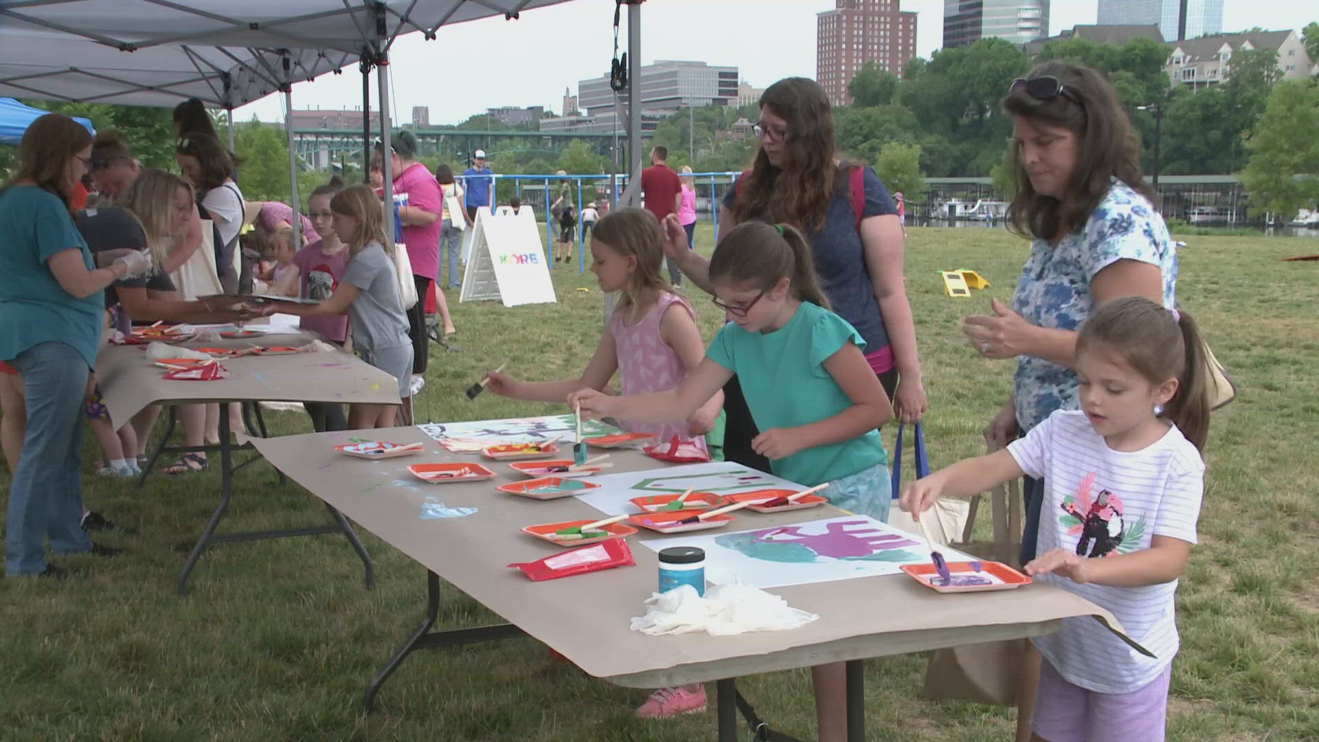 Kid A’ Riffic Fun in the Park is an event for children ages 2 to 12 offering hands-on crafts and activities.