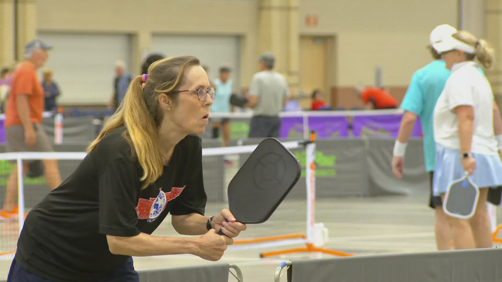 Hundreds of pickleball players aged fifty and older gathered last weekend for the Senior Olympics Pickleball State Championship in Chattanooga.