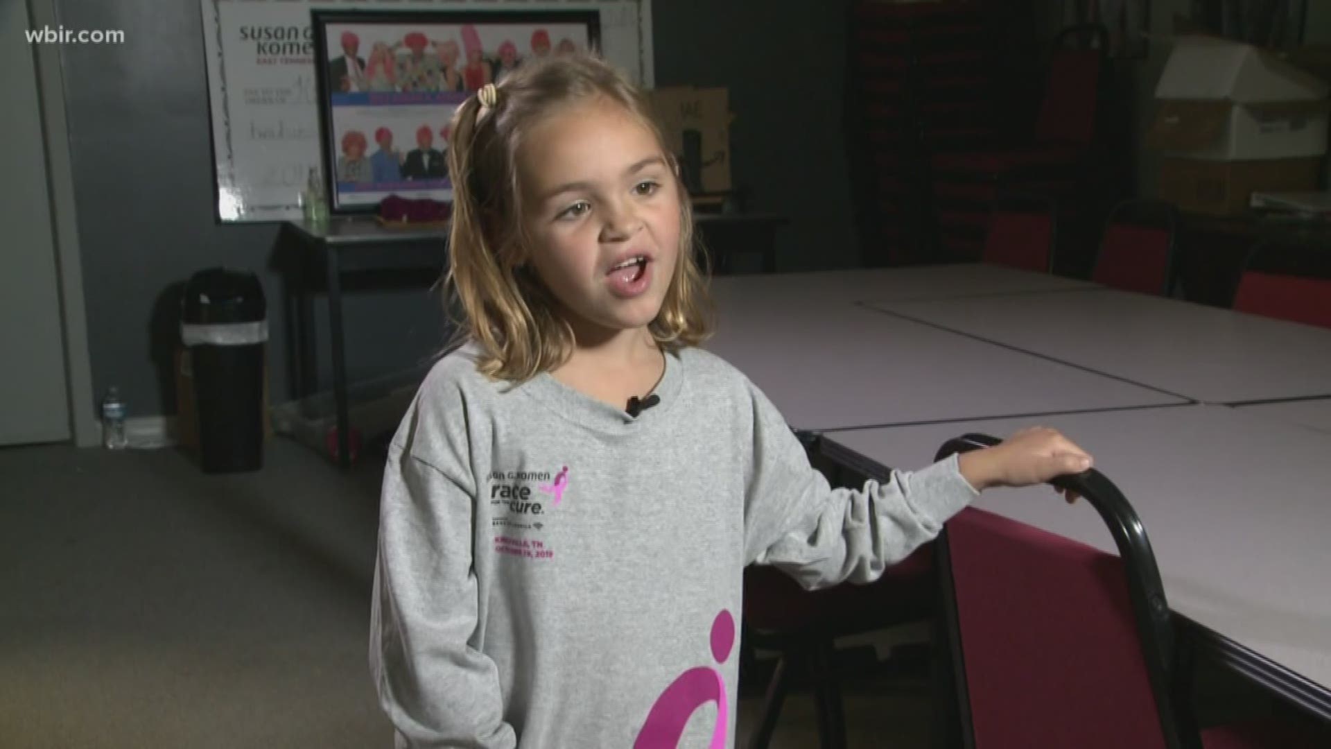 First grade student raises money for Komen to honor her mother through Katy's Krew