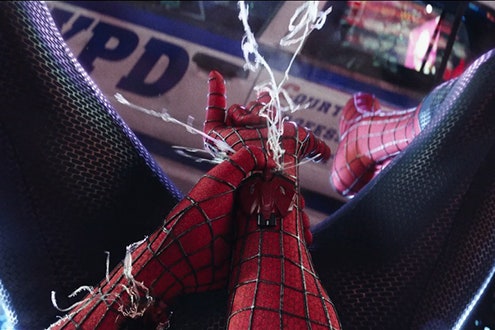 The Physics of Spider-Man's Webs