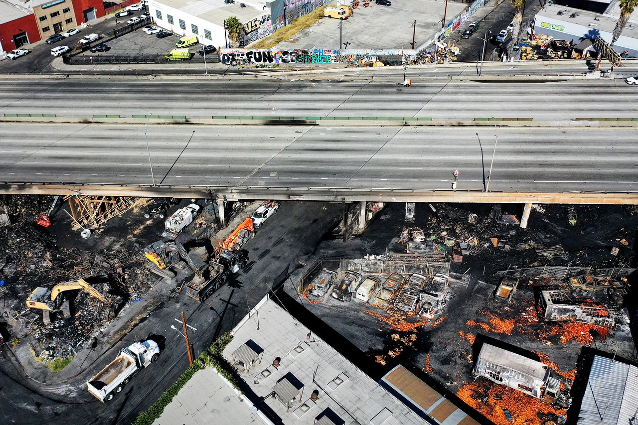 The I-10 Freeway Fire May Have Been Fueled by Exploding Hand Sanitizer