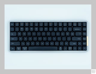 Black computer keyboard