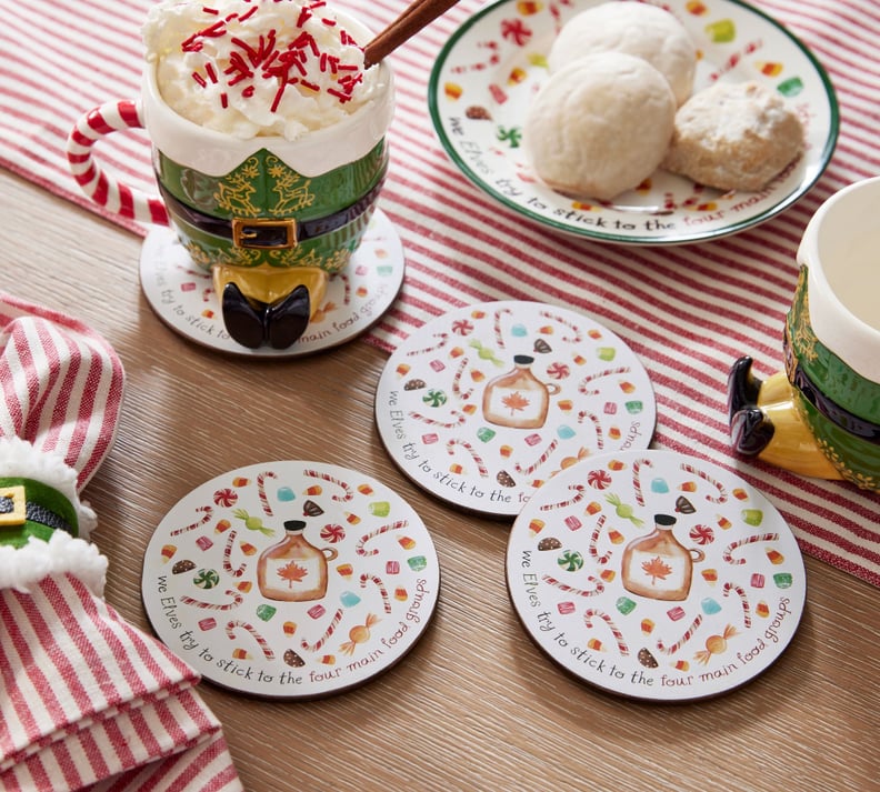 "Elf"-Inspired Coasters From Pottery Barn