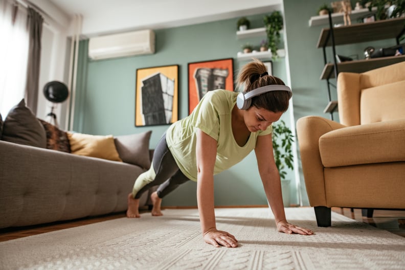 Avoiding gyms and exercising at home during pandemic illness