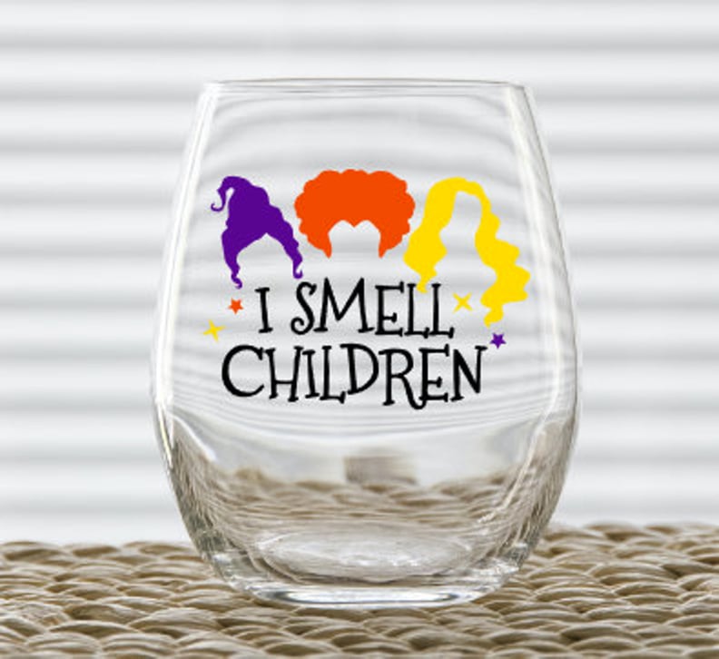 I Smell Children Hocus Pocus Wine Glass