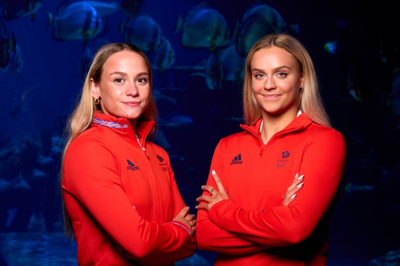 Great Britain's Izzy Thorpe (left) and Kate Shortman during the Paris 2024 Artistic Swimming Team Announcement Sea Life London Aquarium Picture date: Monday May 13, 2024. (Photo by John Walton/PA Images via Getty Images)