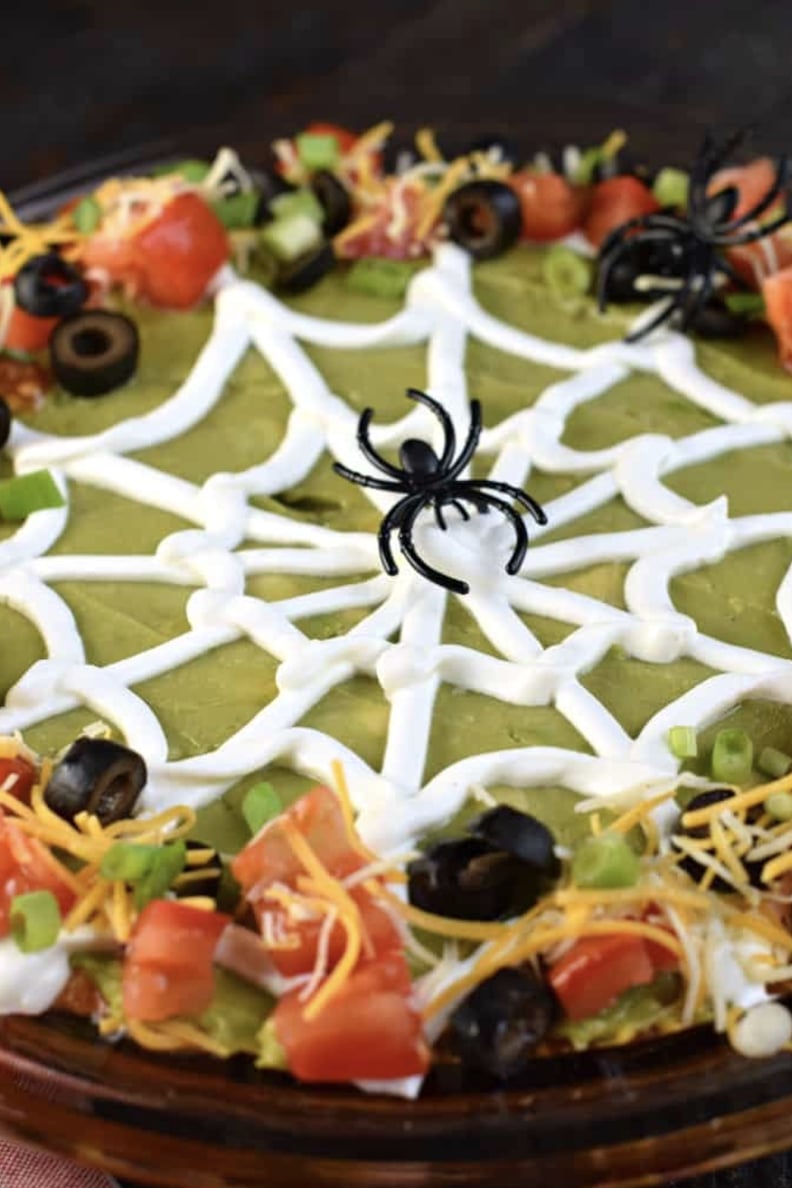 Spooky 7-Layer Taco Dip