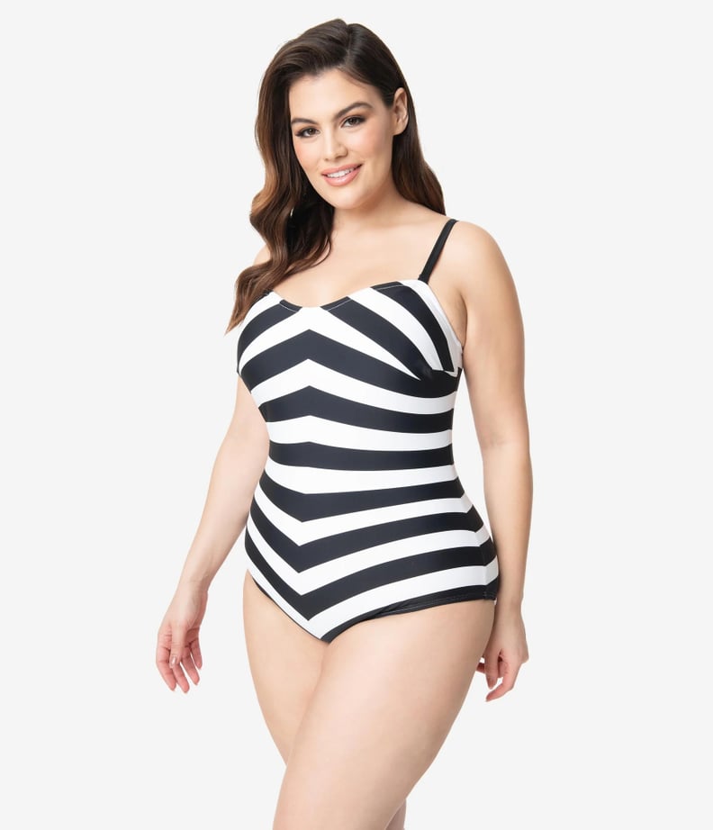 "Barbie" Merch Curve Monochrome Swimsuit