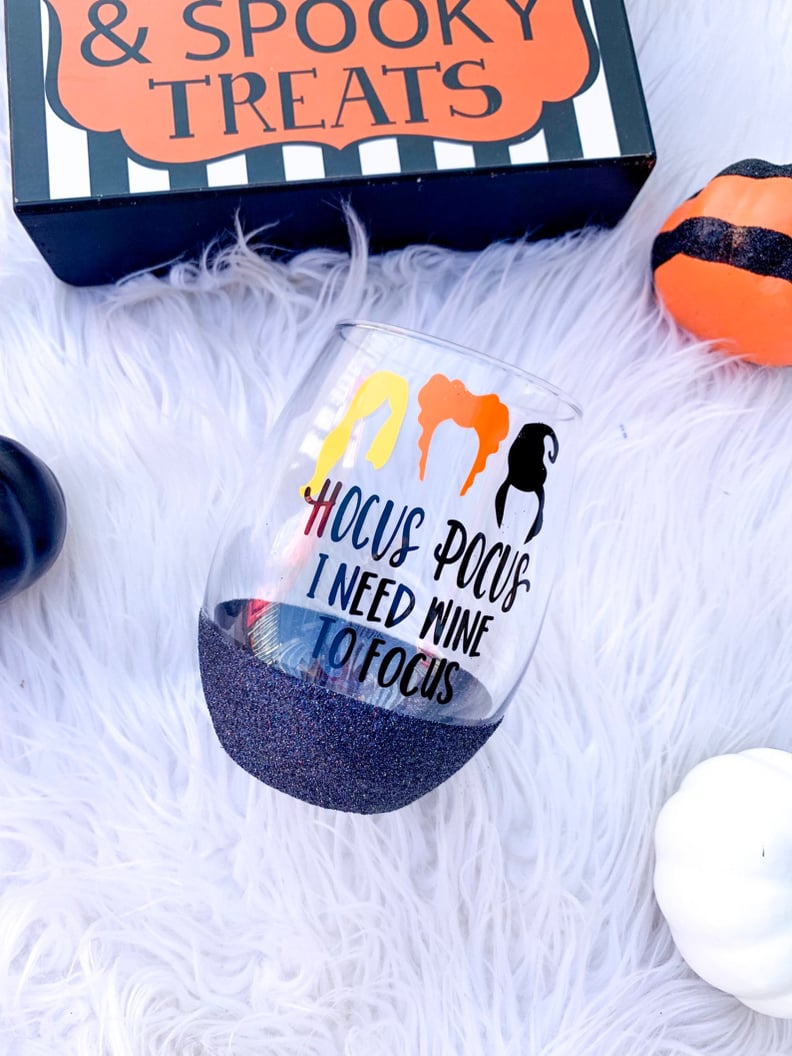 Hocus Pocus-Inspired Wine Glass