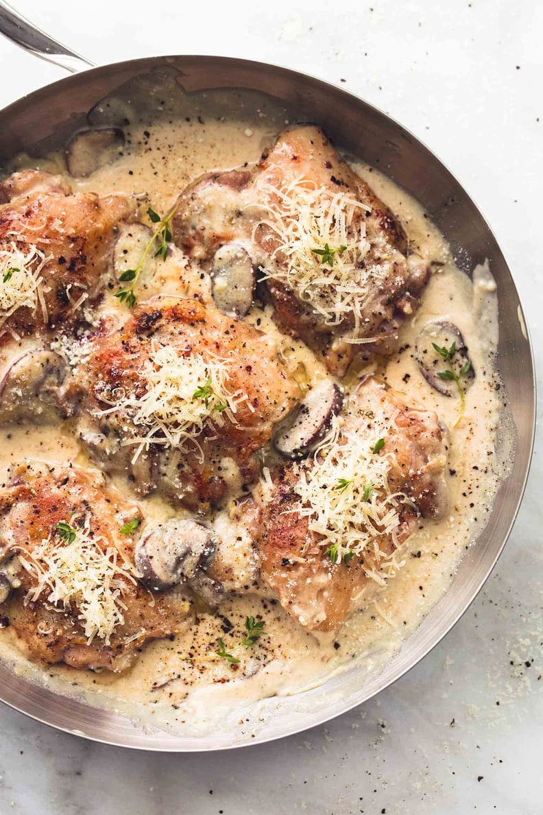 Creamy Parmesan Chicken and Mushrooms