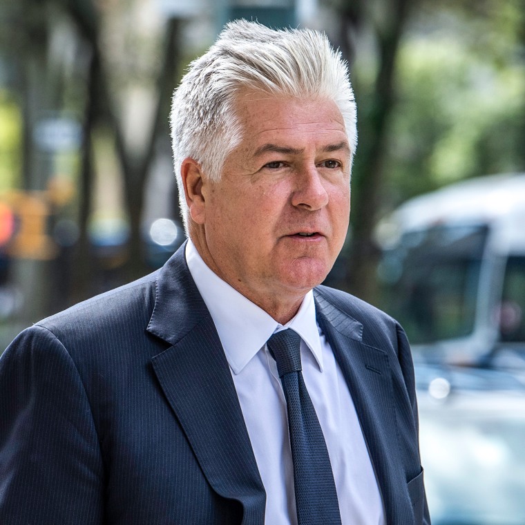 Donald Trump's attorneys Evan Corcoran arrives at Brooklyn Federal Court on Sept. 20, 2022, in New York.