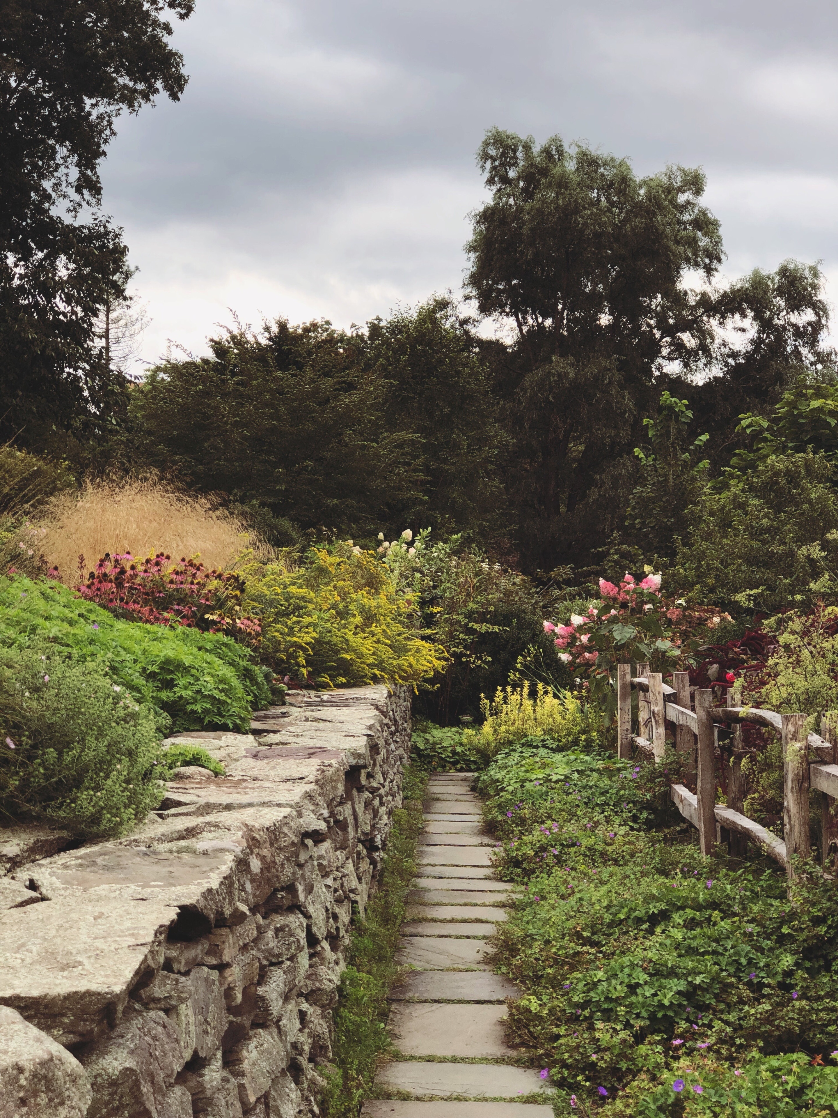 Pathways to wander. Secret Garden, Alice in Wonderland, or The Hobbit, your choice of daydreams.

#gardens #floral #newyork #university